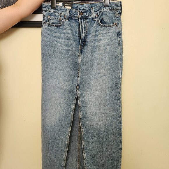 Levis Ankle Denim Skirt